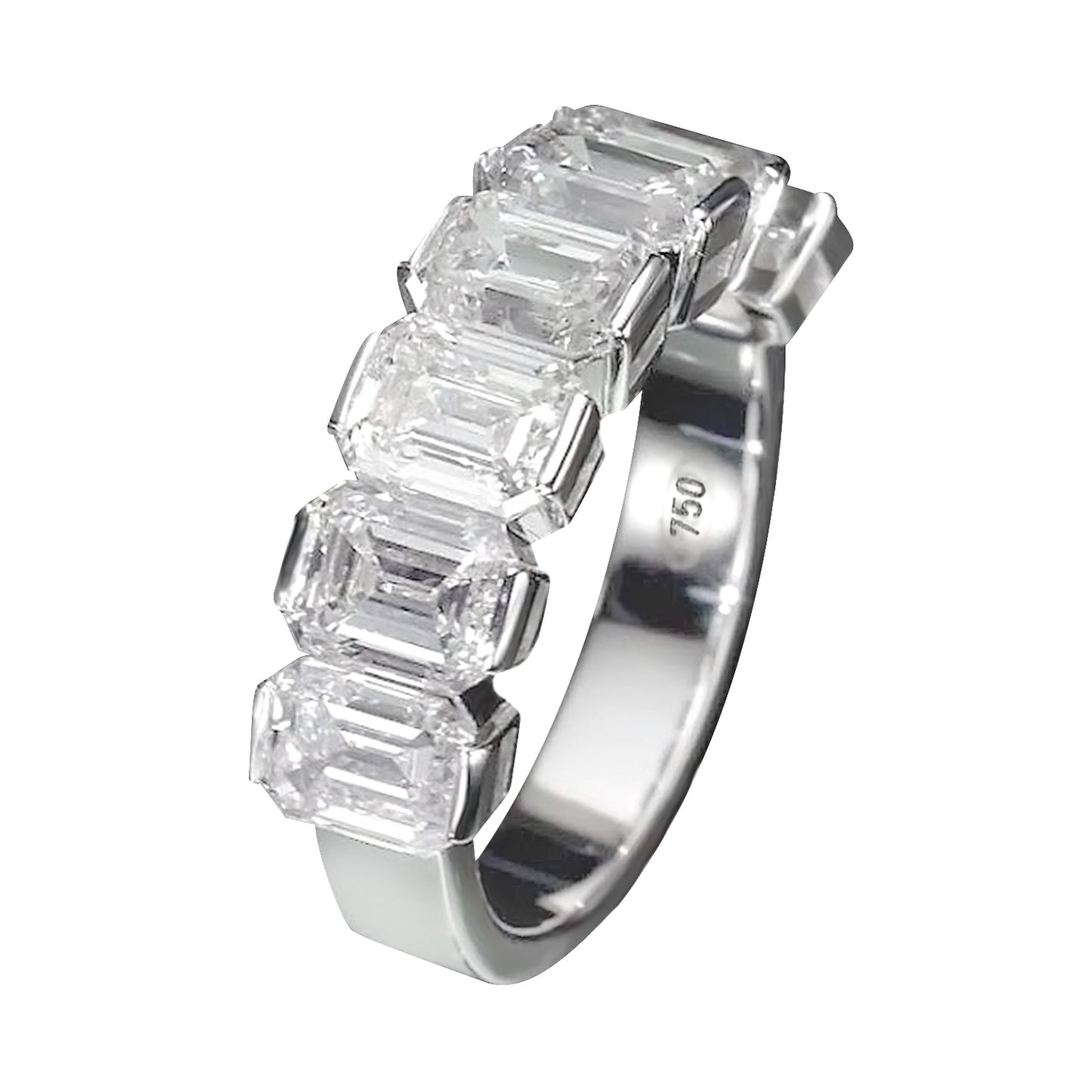 18K White Gold Statement Ring With 5.12 TCW Natural Diamond