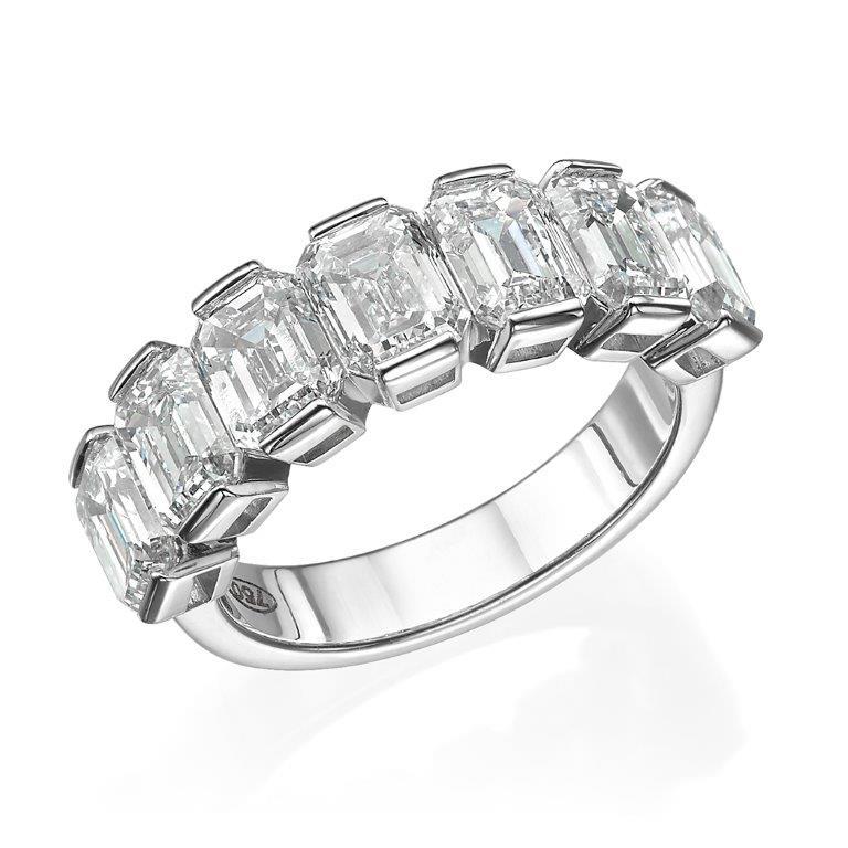 18K White Gold Statement Ring With 5.12 TCW Natural Diamond