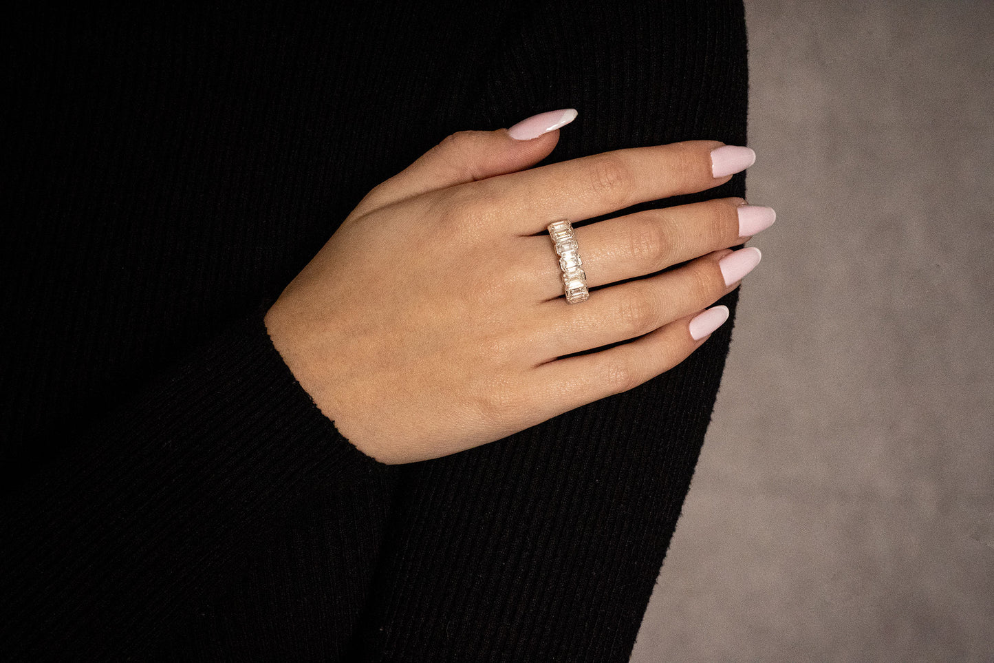 18K White Gold Statement Ring With 5.12 TCW Natural Diamond