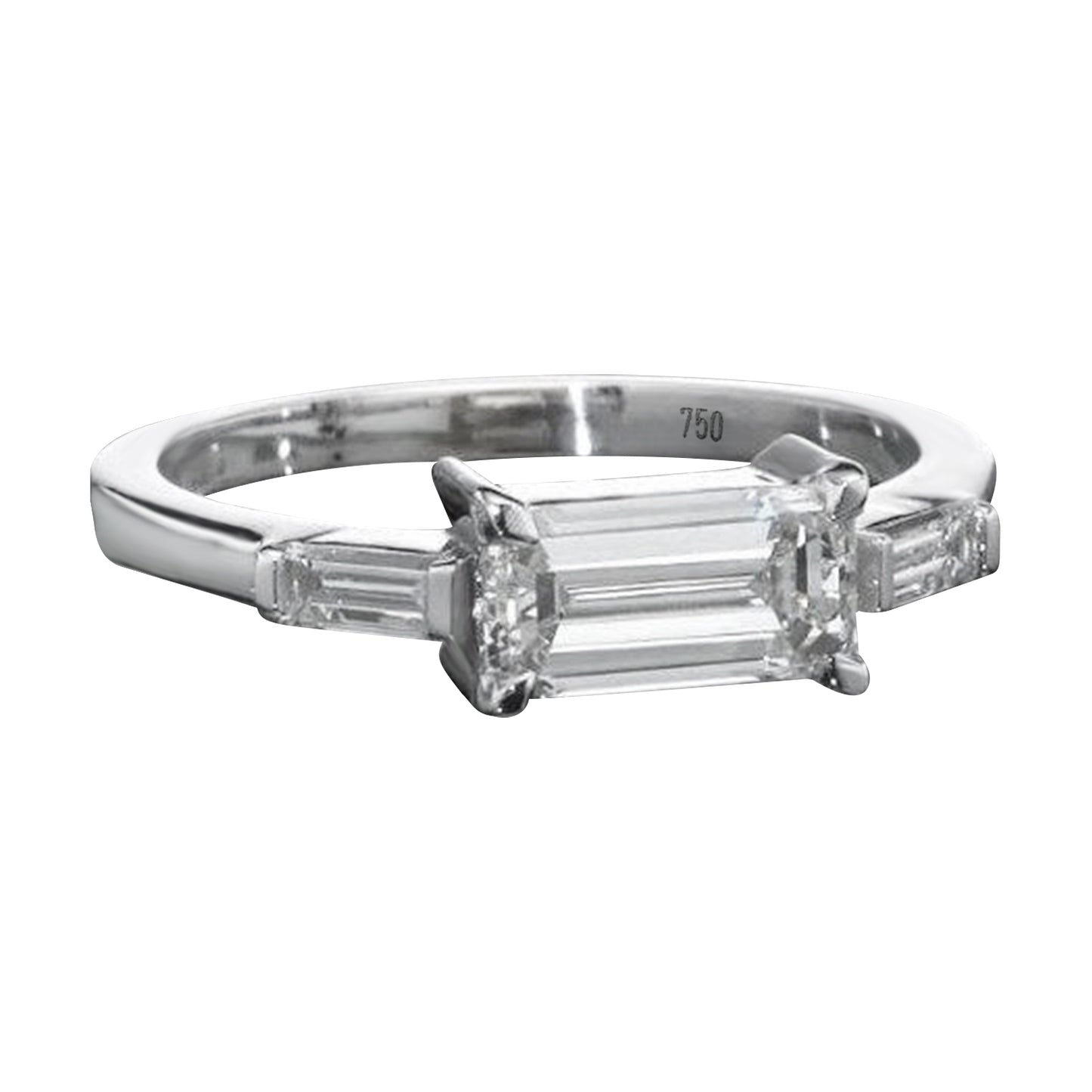18K White Gold Solitaire Ring With 1.19 TCW Natural Diamond