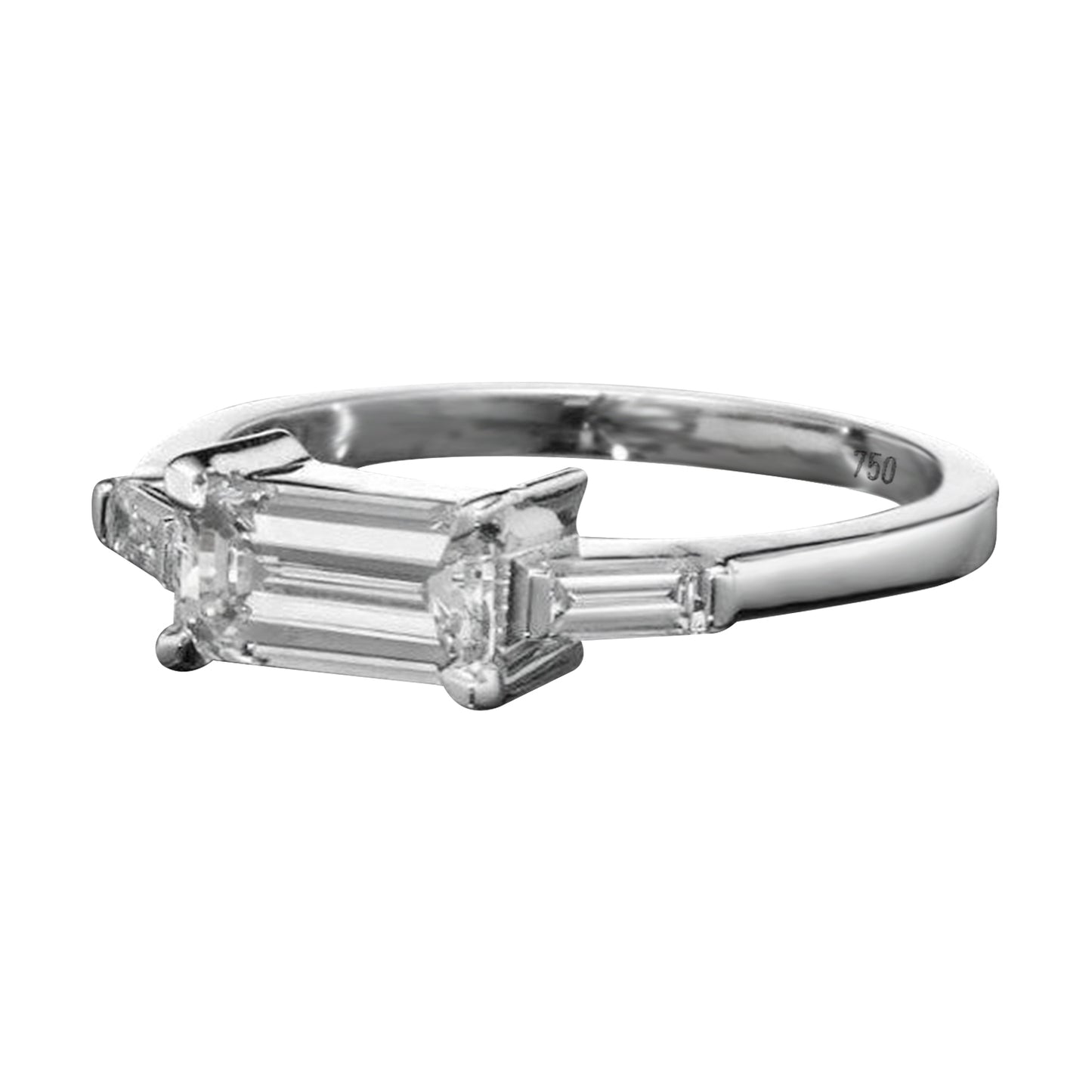 18K White Gold Solitaire Ring With 1.19 TCW Natural Diamond