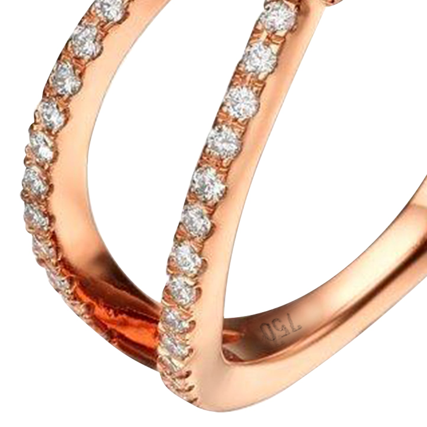 18K Rose Gold Engagement Ring With 1.42 TCW Natural Diamond