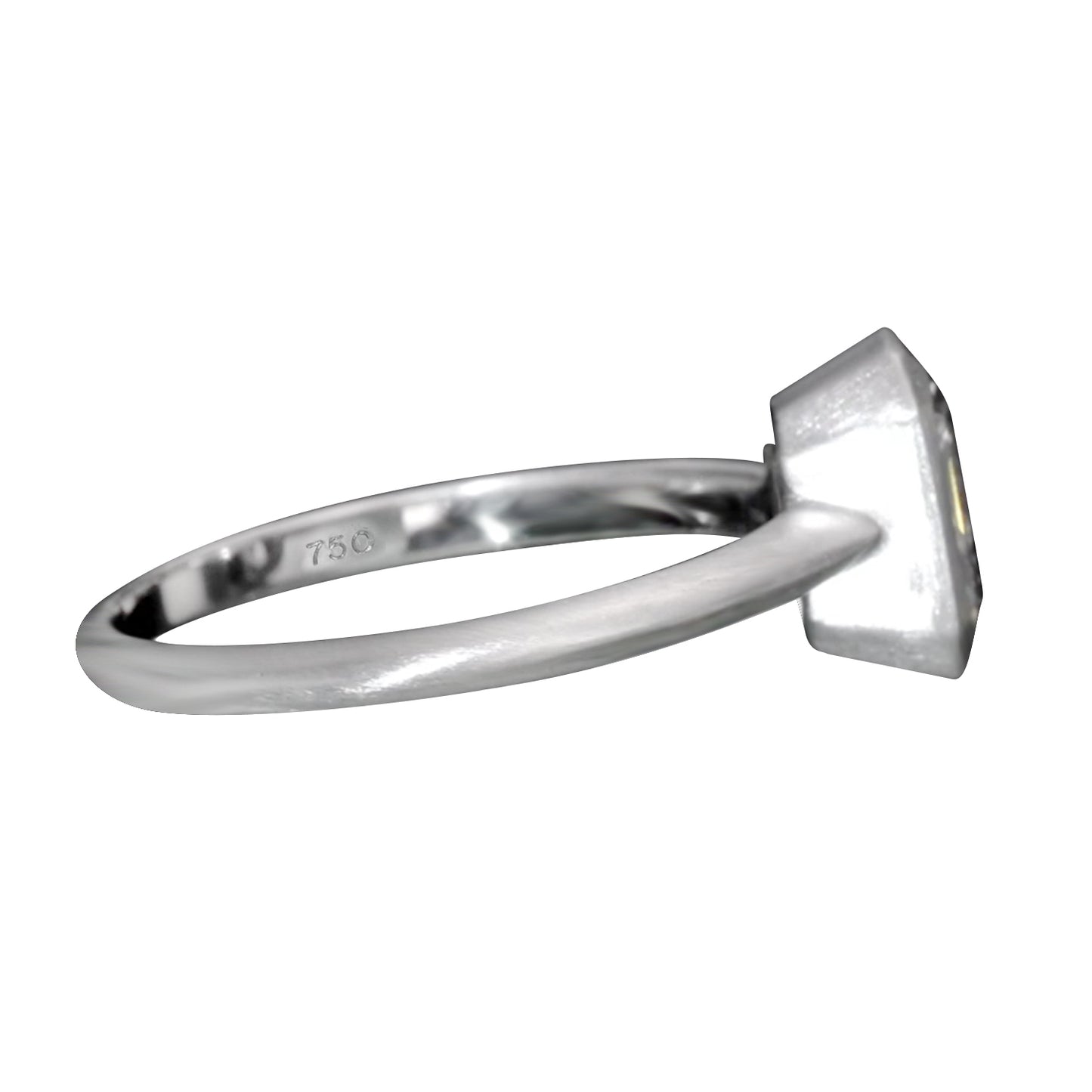 18K White Gold Solitaire Ring With 1.02 Carat Natural Diamond