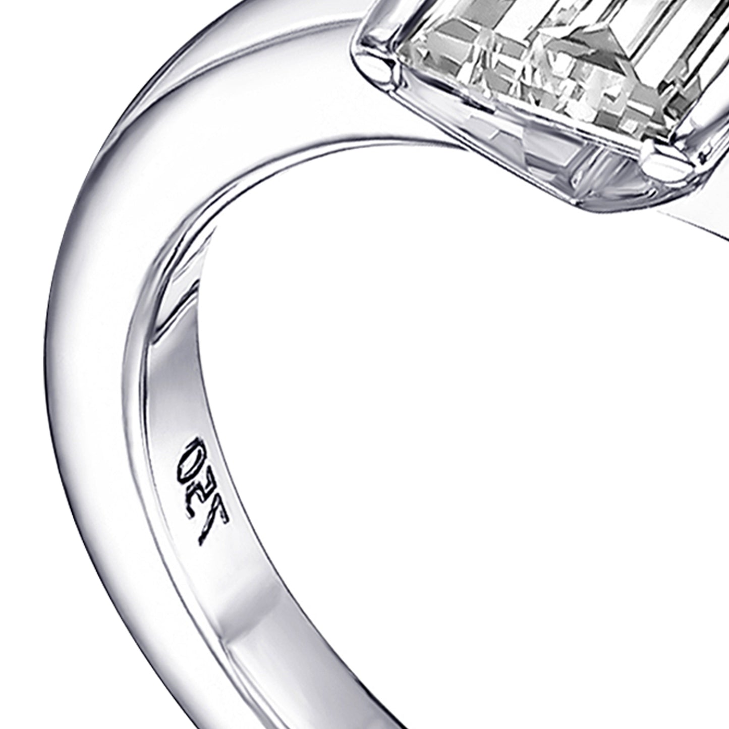 18K White Gold Solitaire Ring With 0.95 TCW Natural Diamond