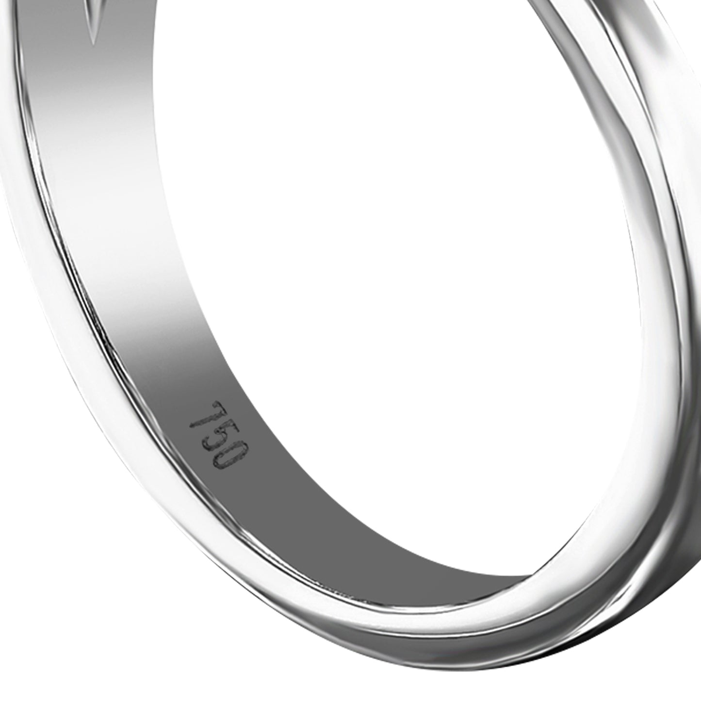 18K White Gold Statement Ring With 3.44 TCW Natural Diamond