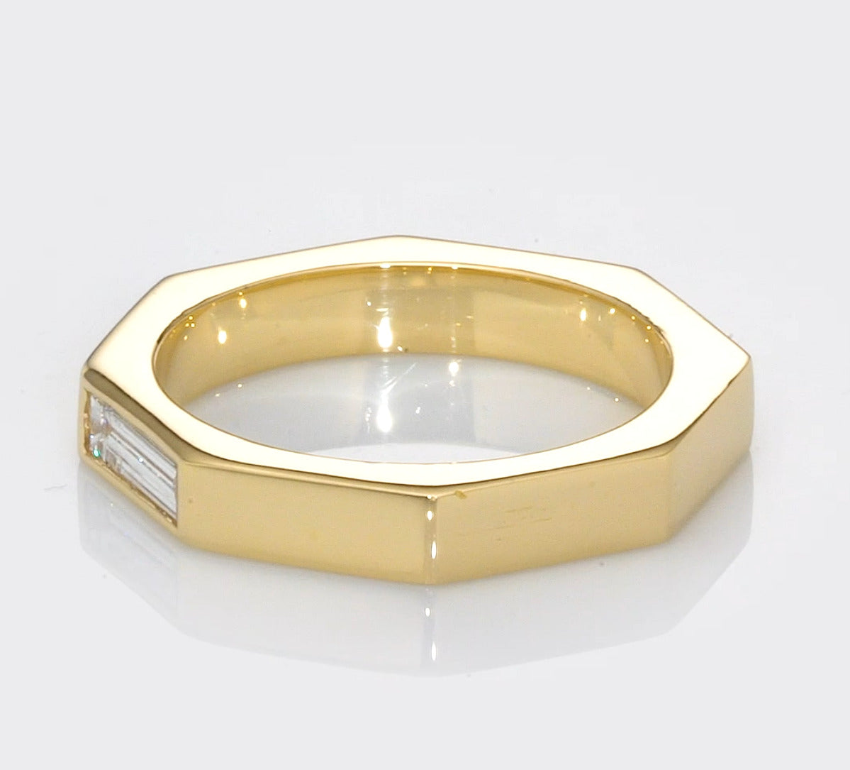 18K Yellow Gold Solitaire Ring With 0.28 TCW Natural Diamond