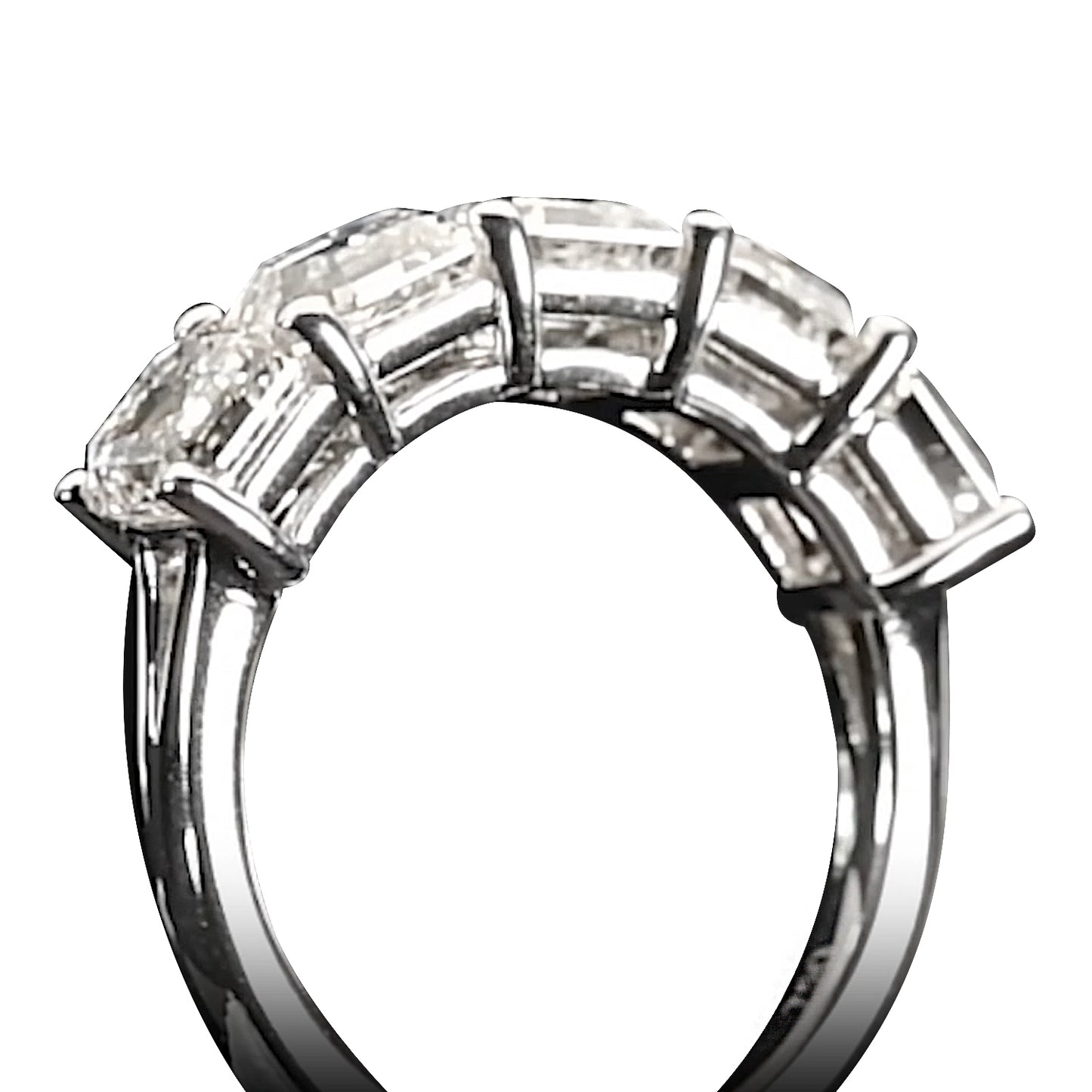 18K White Gold Statement Ring With 4.56 TCW Natural Diamond
