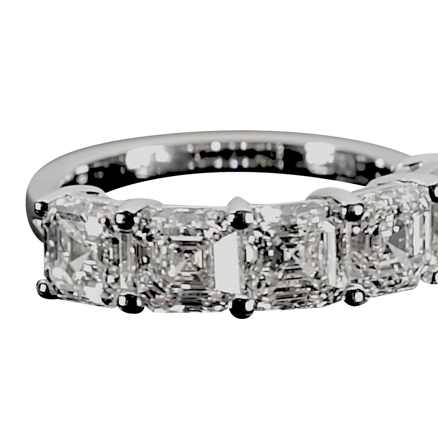 18K White Gold Statement Ring With 4.56 TCW Natural Diamond