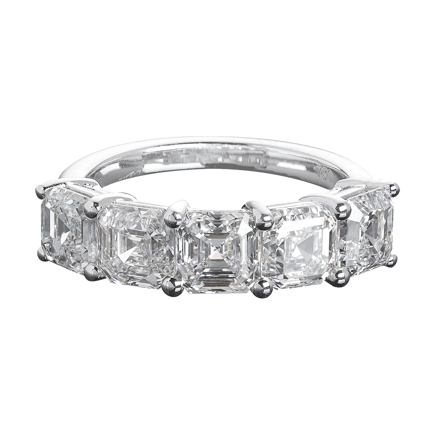 18K White Gold Statement Ring With 4.56 TCW Natural Diamond