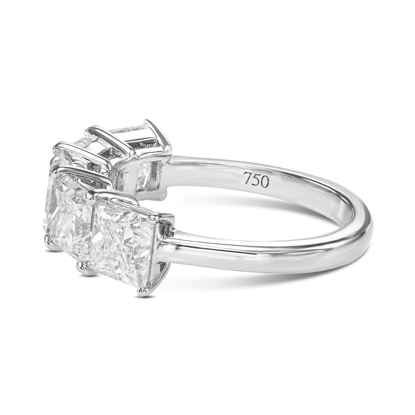 18K White Gold Statement Ring With 4.52 TCW Natural Diamonds
