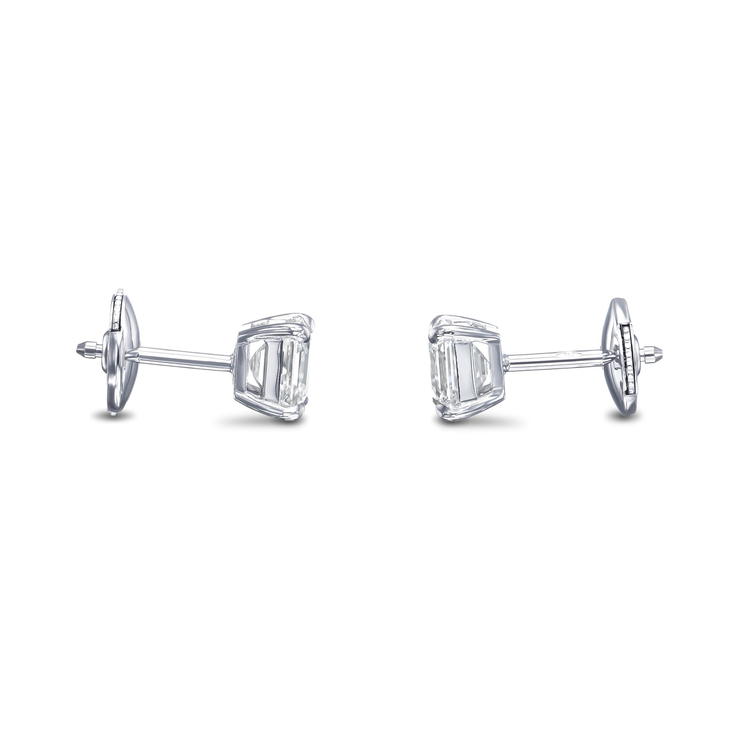 18K White Gold Earrings With 1.84 TCW Natural Diamond