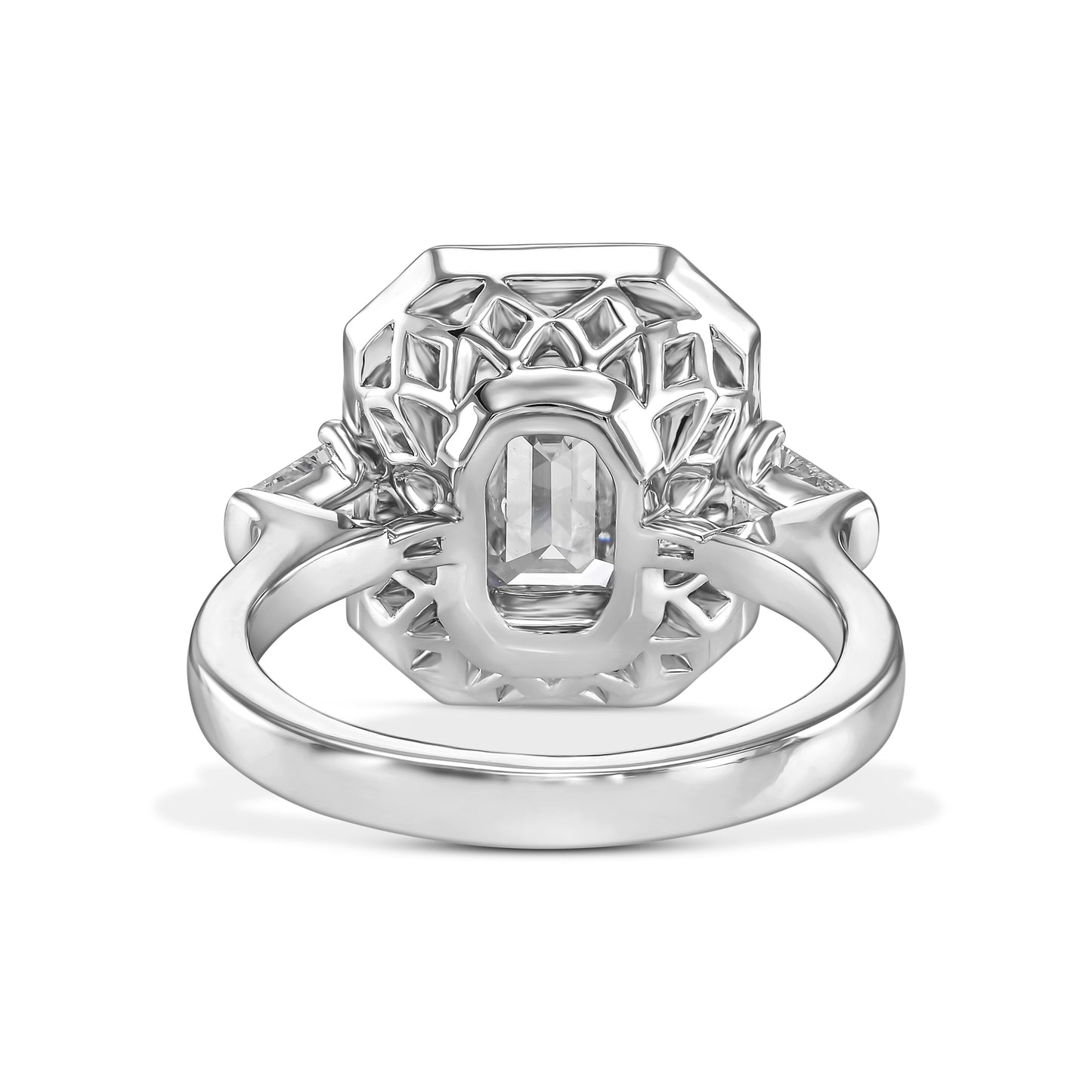 18K White Gold Statement Ring With 3.37 TCW Natural Diamond