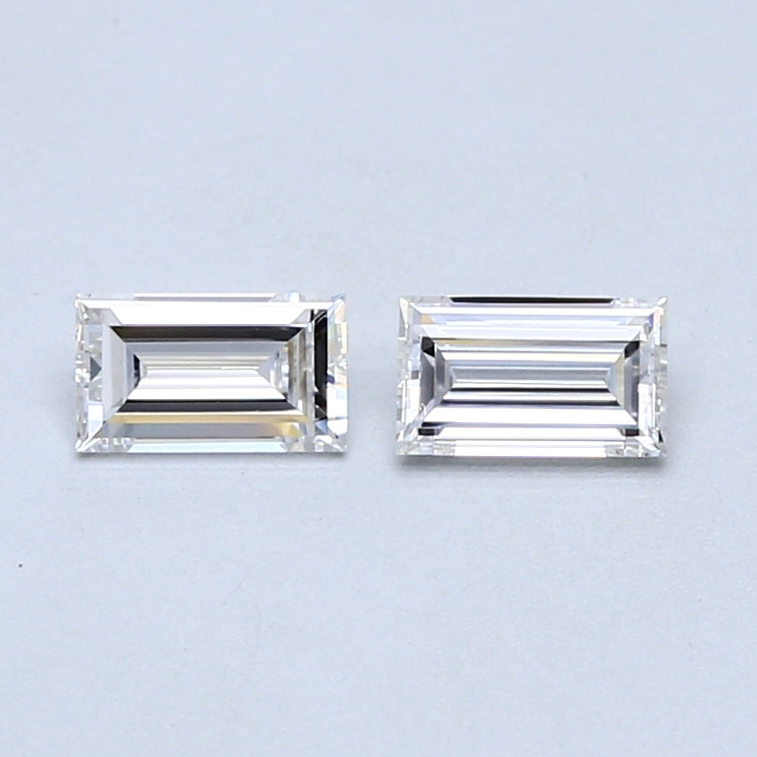0.53 TCW Pair of Baguette Natural Loose Diamonds