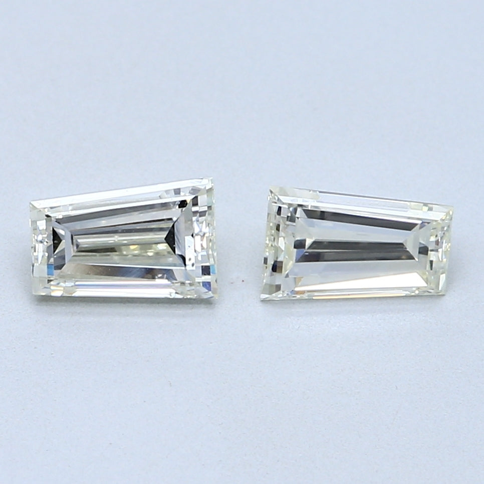 1.29 TCW Pair of Tapered Baguette Natural Loose Diamonds
