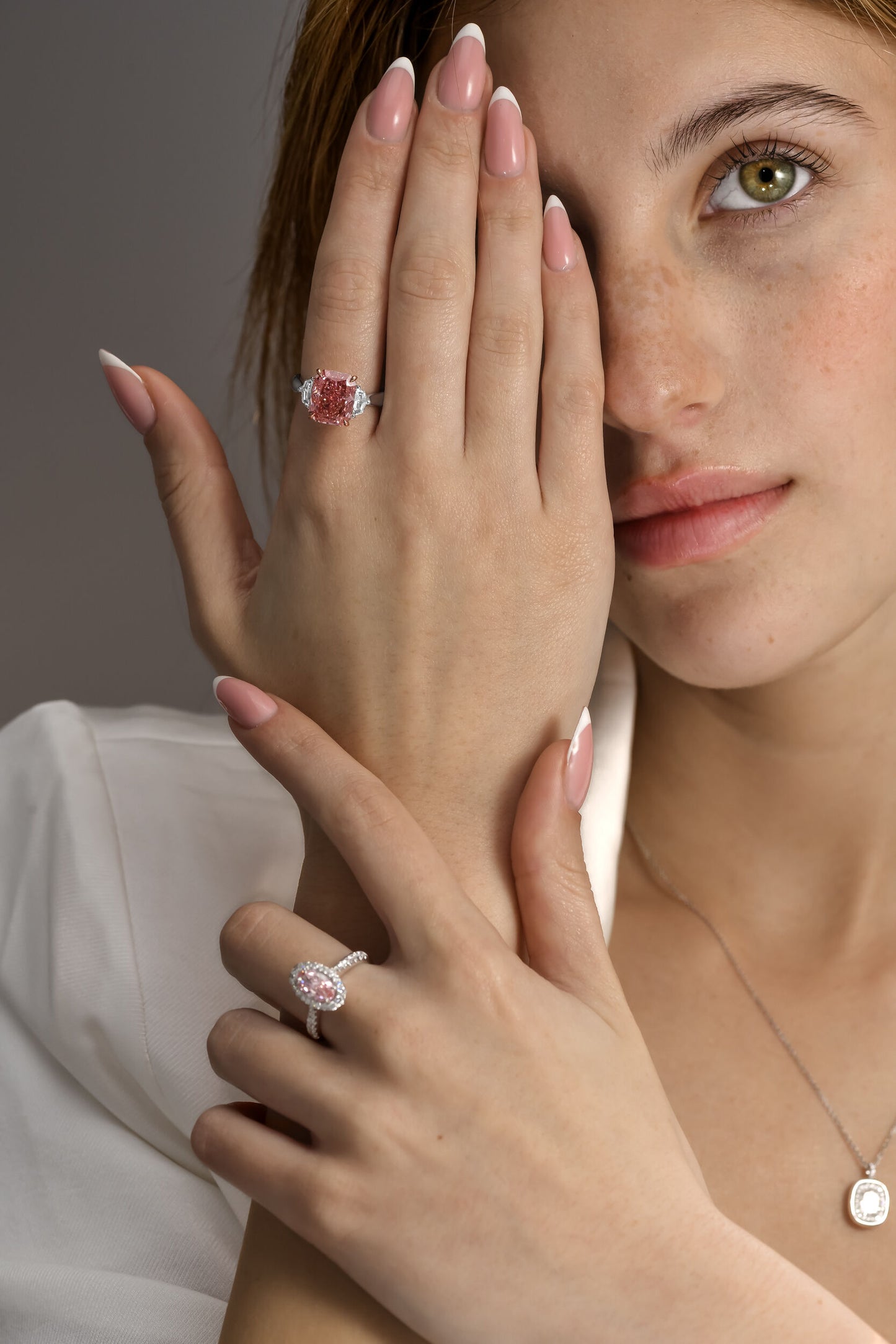 Platinum Statement Ring With 4.29ct Fancy Vivid Pink Radiant (Treated Color)Diamond