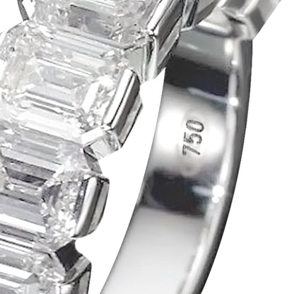18K White Gold Statement Ring With 5.12 TCW Natural Diamond