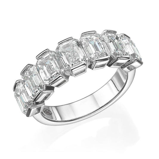 18K White Gold Statement Ring With 5.12 TCW Natural Diamond