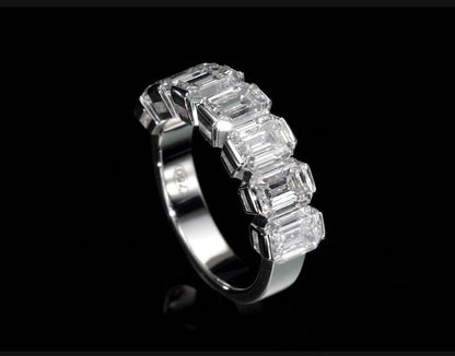 18K White Gold Statement Ring With 5.12 TCW Natural Diamond