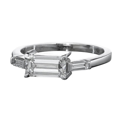 18K White Gold Solitaire Ring With 1.19 TCW Natural Diamond
