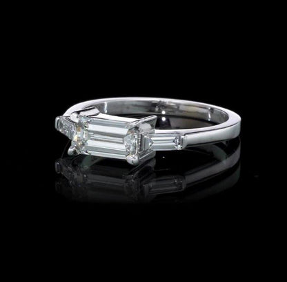 18K White Gold Solitaire Ring With 1.19 TCW Natural Diamond