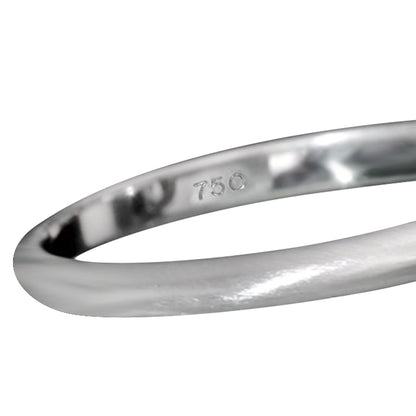 18K White Gold Solitaire Ring With 1.02 Carat Natural Diamond