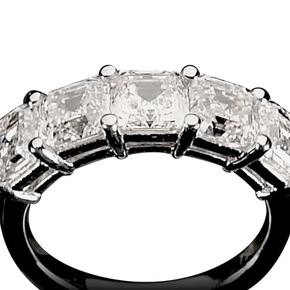 18K White Gold Statement Ring With 4.56 TCW Natural Diamond