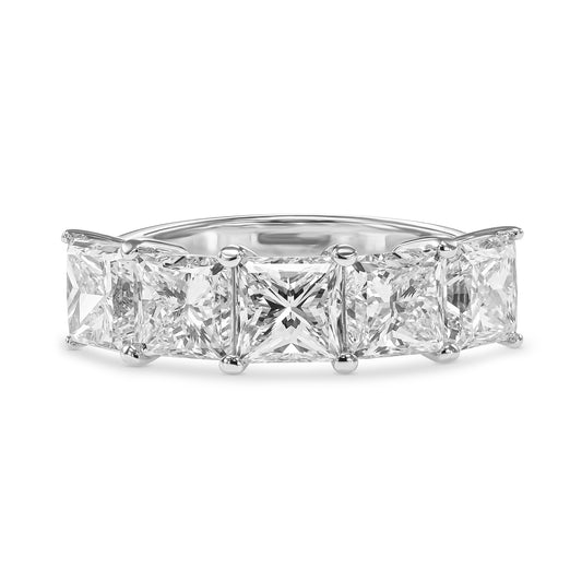 18K White Gold Statement Ring With 4.52 TCW Natural Diamonds