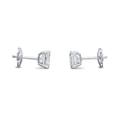 18K White Gold Earrings With 1.84 TCW Natural Diamond