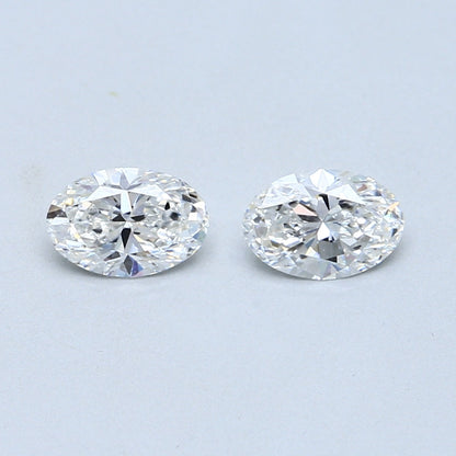 0.89 TCW Pair of Oval Natural Loose Diamonds