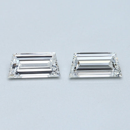 1.17 TCW Pair of Trapeze Natural Loose Diamonds