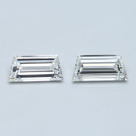 1.17 TCW Pair of Trapeze Natural Loose Diamonds