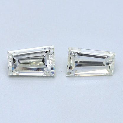 1.29 TCW Pair of Tapered Baguette Natural Loose Diamonds