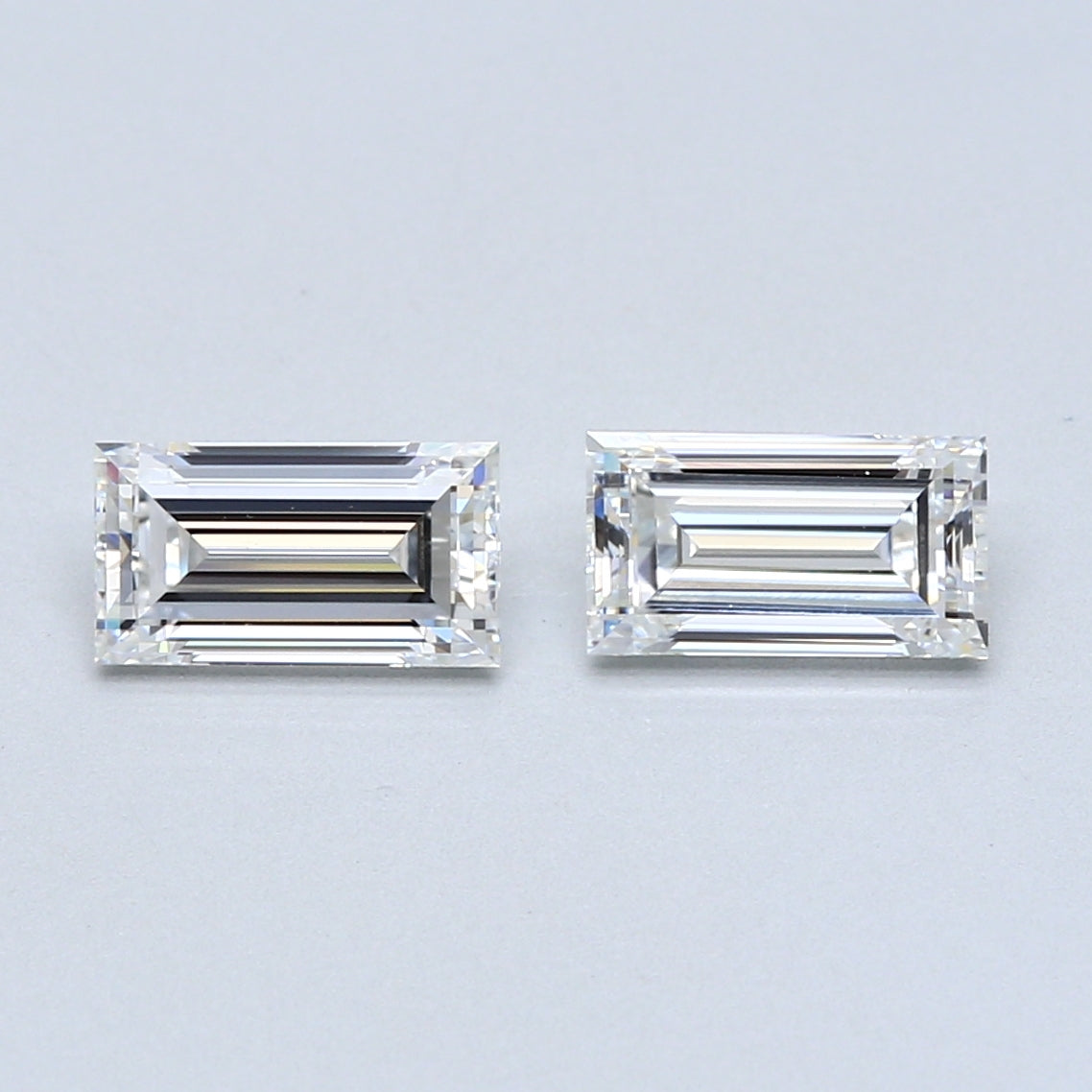 1.57 TCW Pair of Baguette Cut Natural Loose Diamond