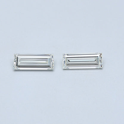 1.14 TCW Pair of Baguette Cut Natural Loose Diamond