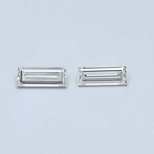 1.14 TCW Pair of Baguette Cut Natural Loose Diamond