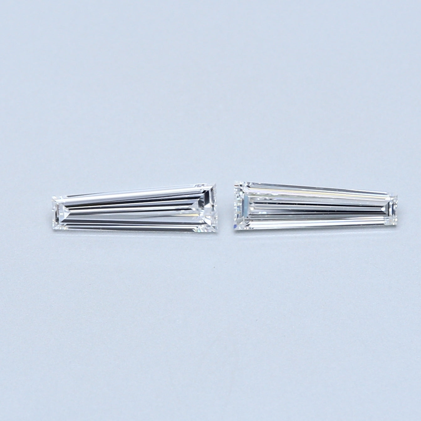 0.65 TCW Pair of Tapered Baguette Natural Loose Diamond