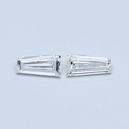 0.81 TCW Pair of Tapered Baguette Natural Loose Diamond