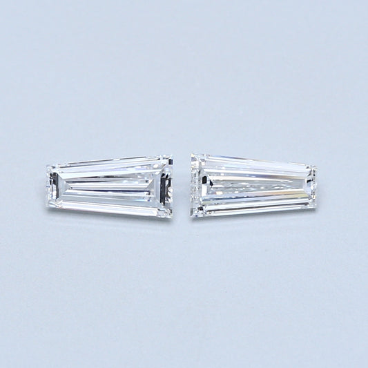 0.81 TCW Pair of Tapered Baguette Natural Loose Diamond