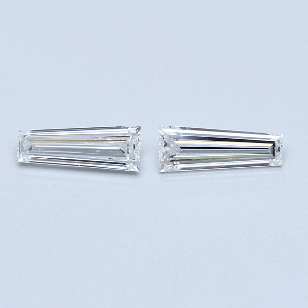 0.81 TCW Pair of Tapered Baguette Natural Loose Diamond