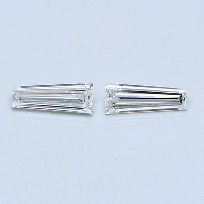 0.81 TCW Pair of Tapered Baguette Natural Loose Diamond