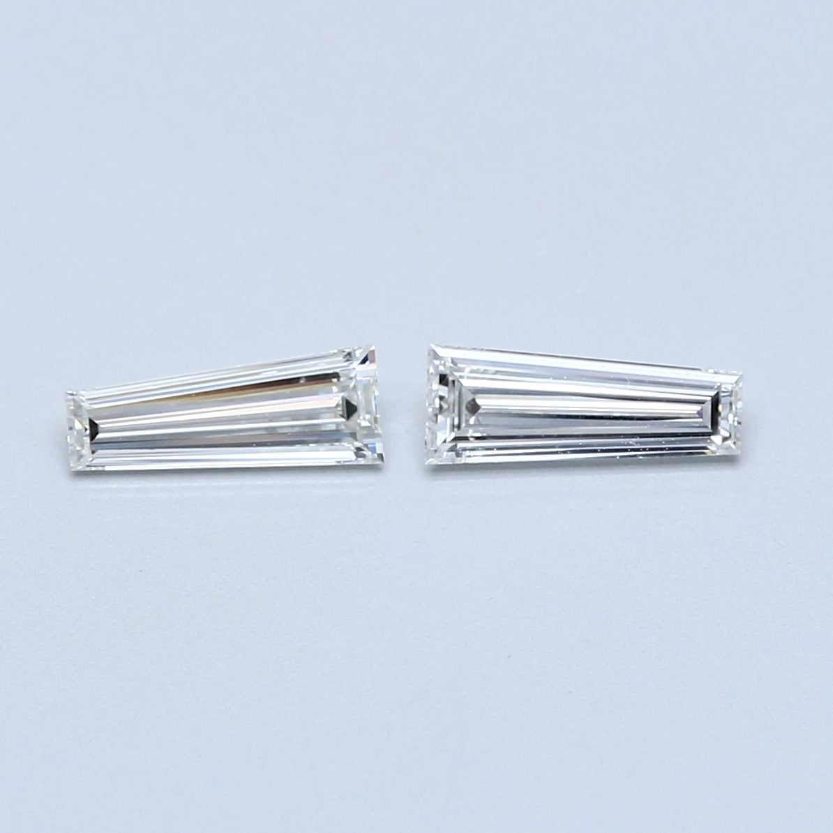 0.65 TCW Pair of Tapered Baguette Natural Loose Diamond