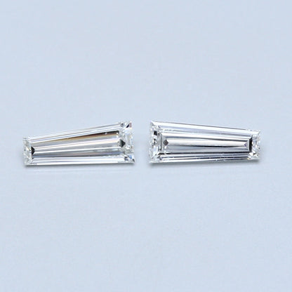 0.65 TCW Pair of Tapered Baguette Natural Loose Diamond