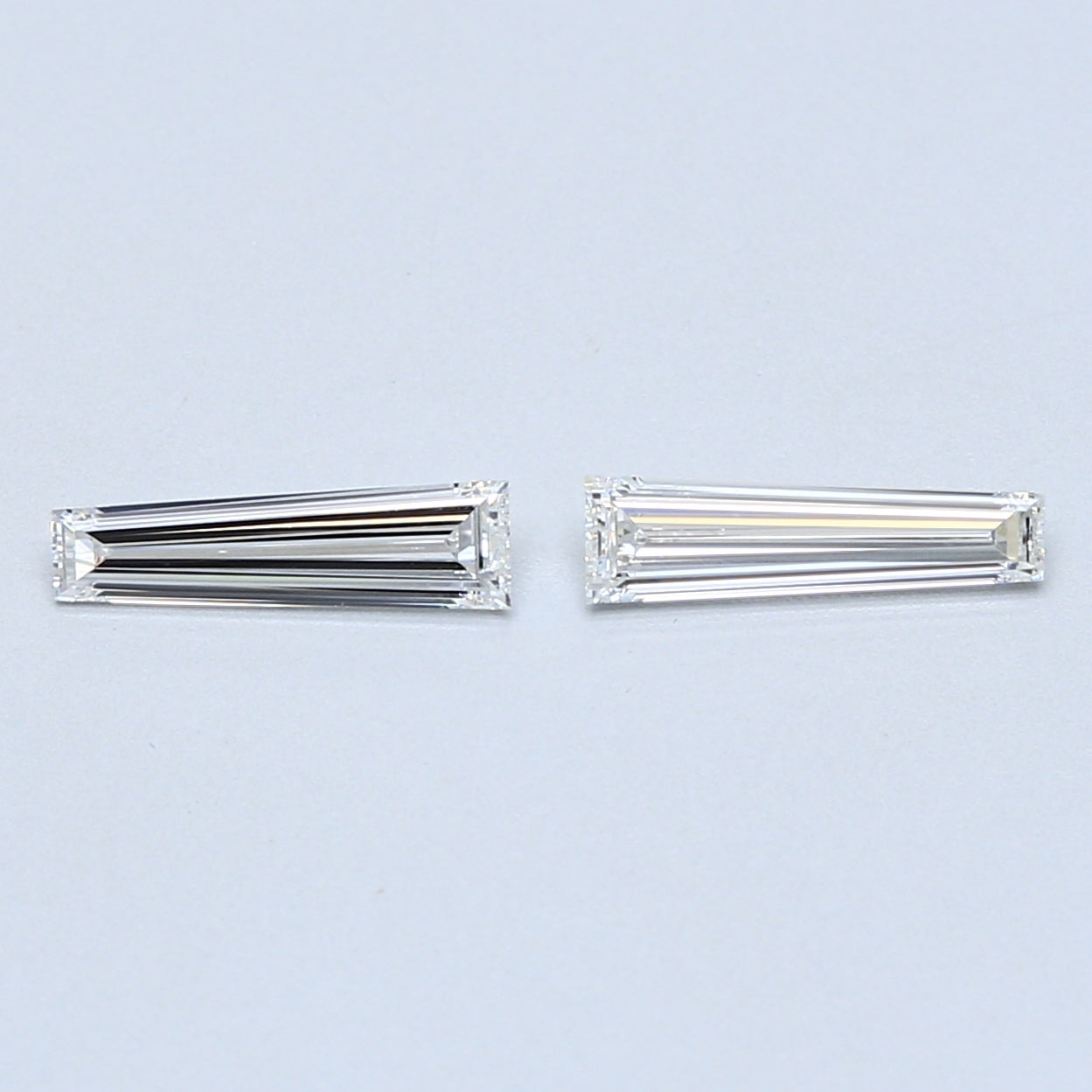 0.61 TCW Pair of Tapered Baguette Natural Loose Diamond