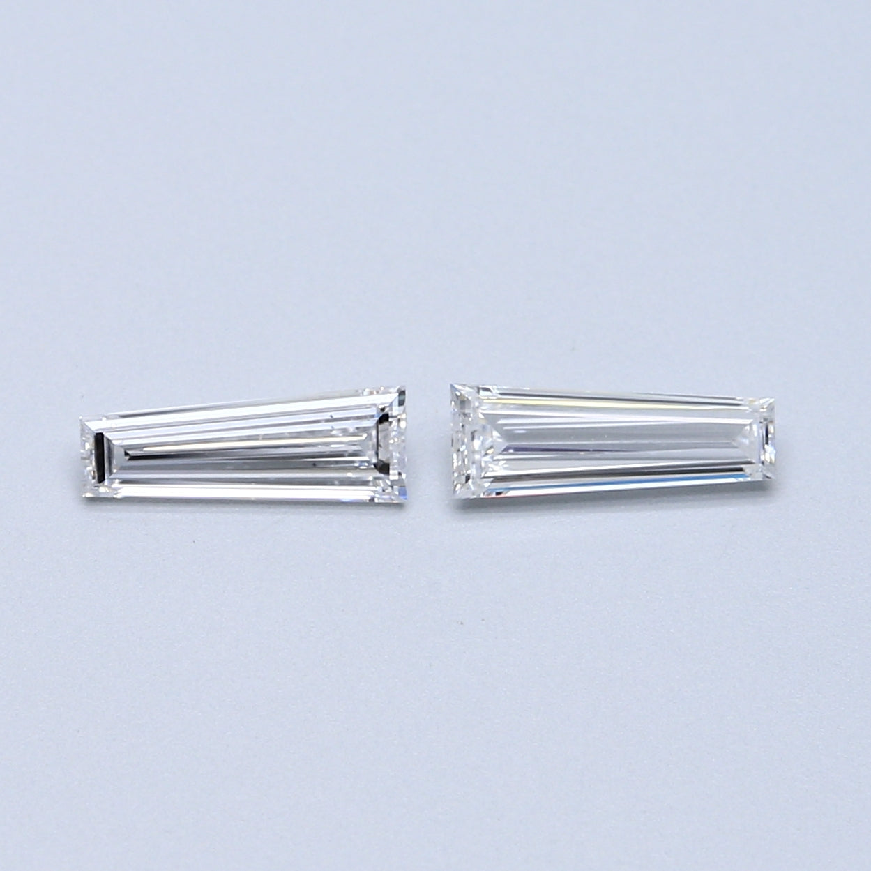0.68 TCW Pair of Tapered Baguette Natural Loose Diamond