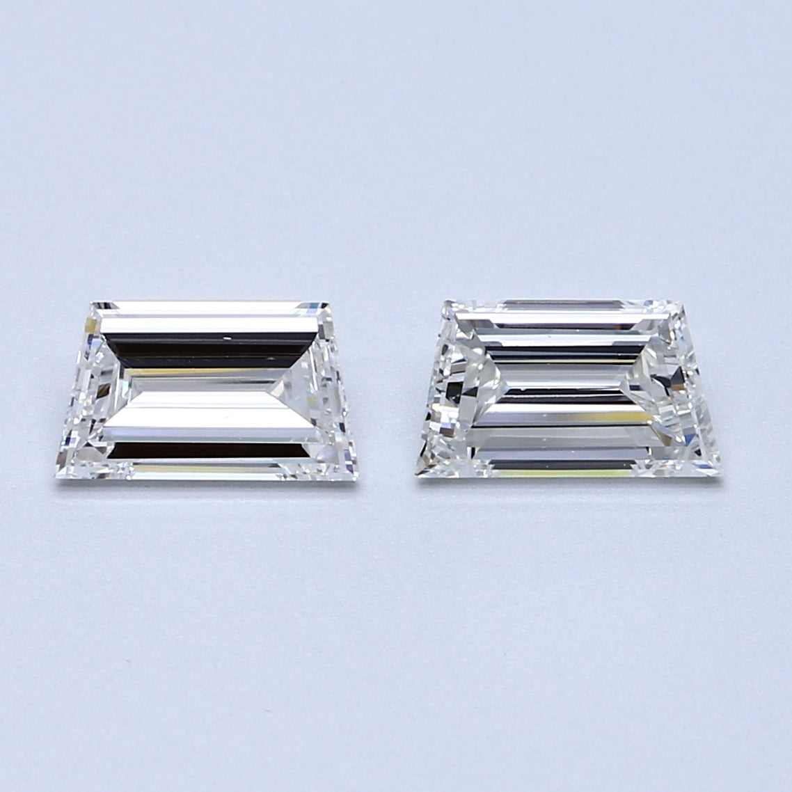 1.40 TCW Pair of Trapezoid Natural Loose Diamond
