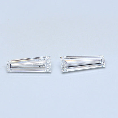0.90 TCW Pair of Tapered Baguette Natural Loose Diamond