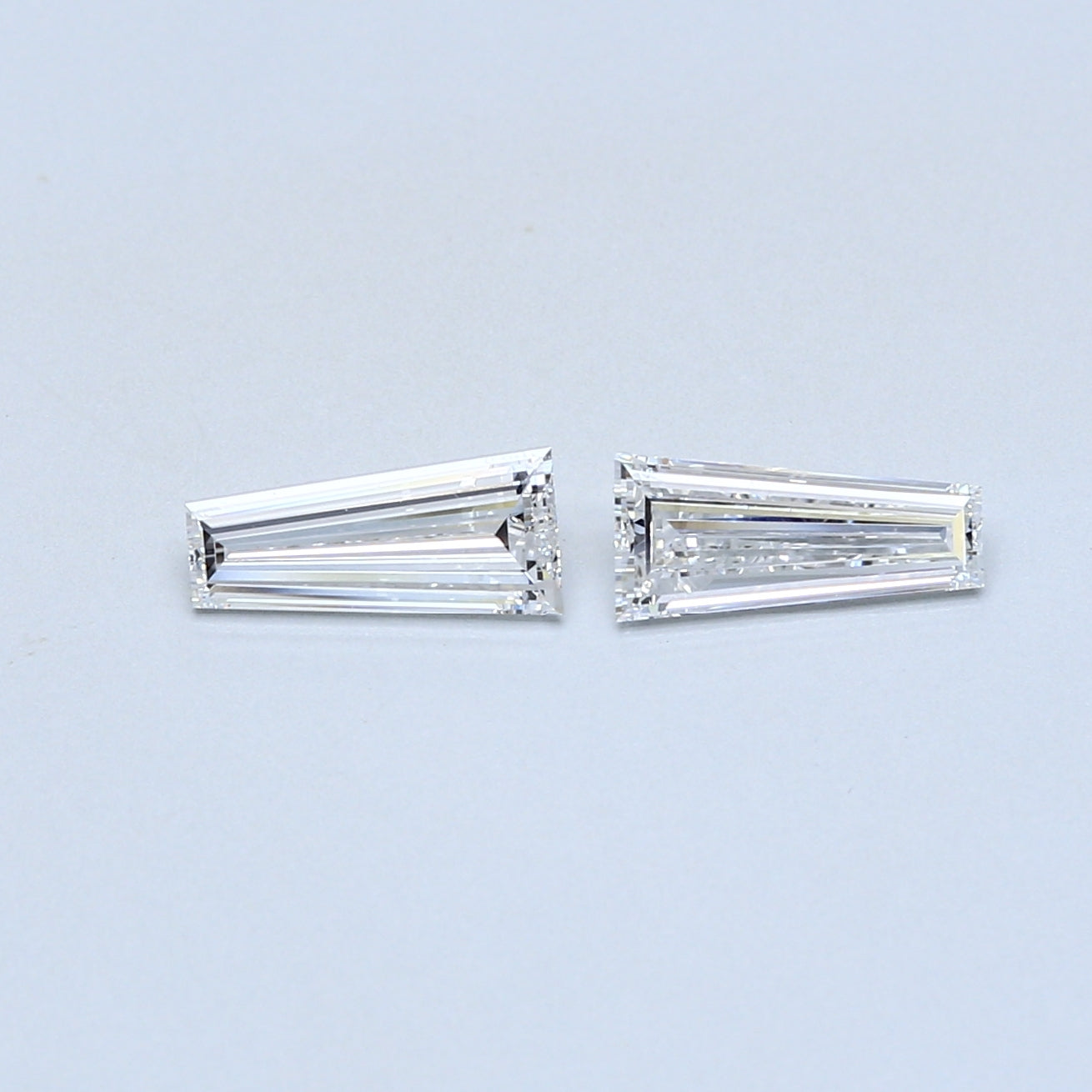 0.84 TCW Pair of Tapered Baguette Natural Loose Diamond