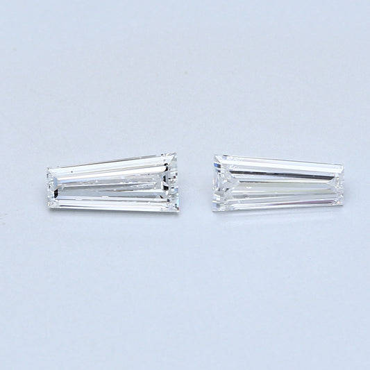 1.02 TCW Pair of Tapered Baguette Natural Loose Diamond