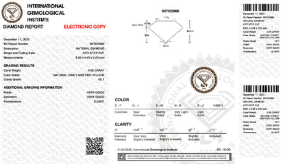 0.55 Carat Kite Shape Loose Natural Diamond