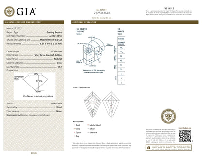 0.28 Carat Kite Shape Loose Natural Diamond